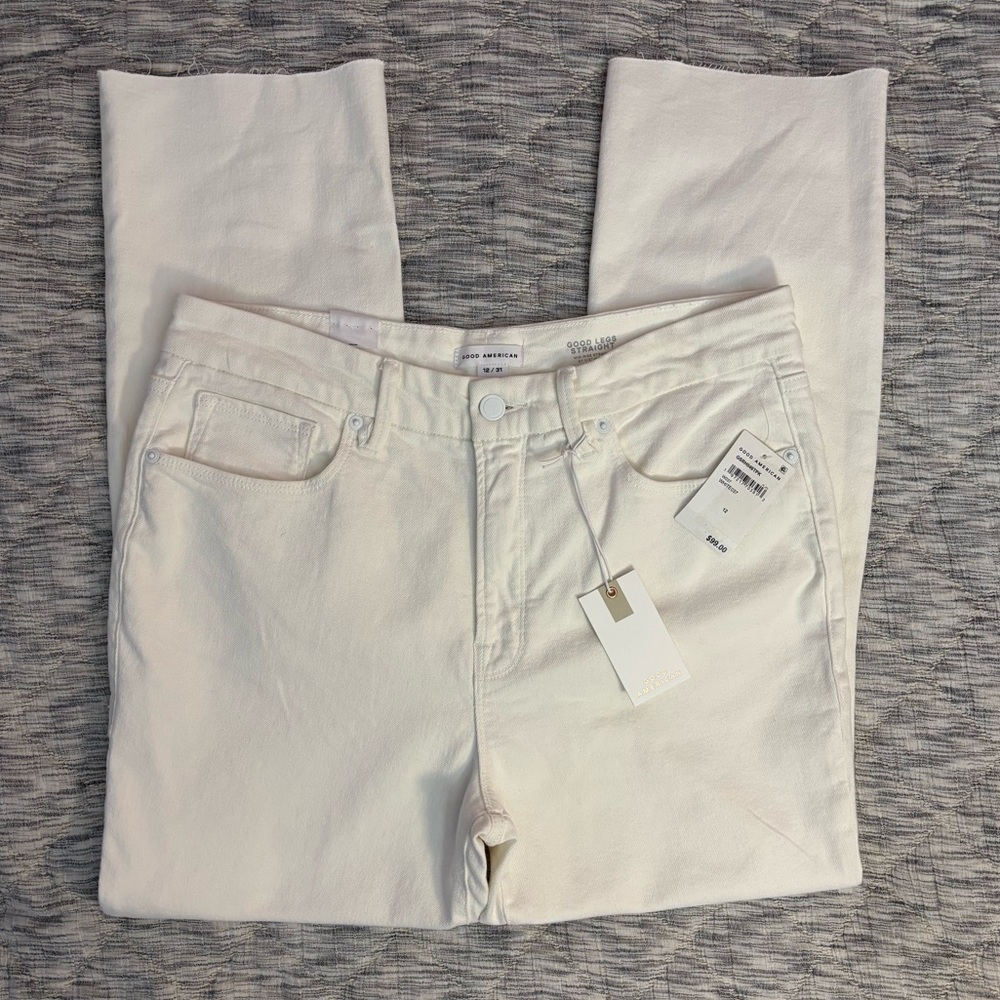 Good American Good Legs Straight Leg Jeans Sz 12/31 NWT | Good American Jeans -
